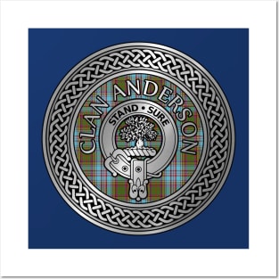 Clan Anderson Crest & Tartan Knot Posters and Art